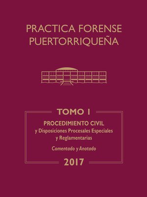 cover image of Práctica Forense Puertorriqueña